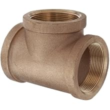 Lead Free Brass Pipe Fitting, Tee, Class 125, NPT Female