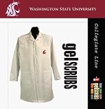 Washington State Cougars Long Lab Coat from GelScrubs - B000BJFMZI