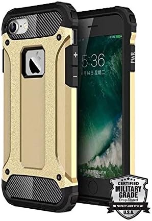 iPhone 6S Plus Case,ANKOO [MILITARY GRADE] Tough HEAVY DUTY Armor Hybrid Dual Layer Defender Case Drop-Tested Shock Absorbent Protective Cover for iPhone 6 Plus (2014) / iPhone 6S Plus (2015) - Gold