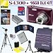 Nikon COOLPIX S4300 16 MP Digital Camera (Plum) + EN-EL19 Battery + 16GB Deluxe Accessory Kit