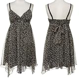 JOHNNY MARTIN Chiffon Cheetah Dress
