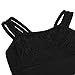 Arshiner Girls' Lace Slim Tank Dancing Ballet Camisole Leotard, Black, 150(Age for 9-10Y)