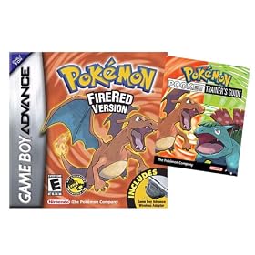 Pokemon FireRed with Wireless Adapter and Trainer's Guide