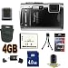 Olympus TG-610 14 MP Digital Camera (Black) (228075) 4GB SDHC Accessory Starter Kit