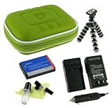 rooCASE 5n1 (Med EVA Green) Hard Shell Case with Memory Foam / EN-EL12 900m ....