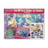 Melissa & Doug Peel & Press Sticker by Number - Mermaid Reef
