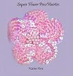Sequin Flower Pin / Hair Tie ~ Pastel Pink