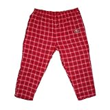 Mens NFL San Francisco 49ers Plaid Cotton Thermal Sleepwear / Pajama Pants - Red & White (Size: 5XL)