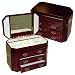Jewelry : Large Jewelry Chest with Drawers - Cherry