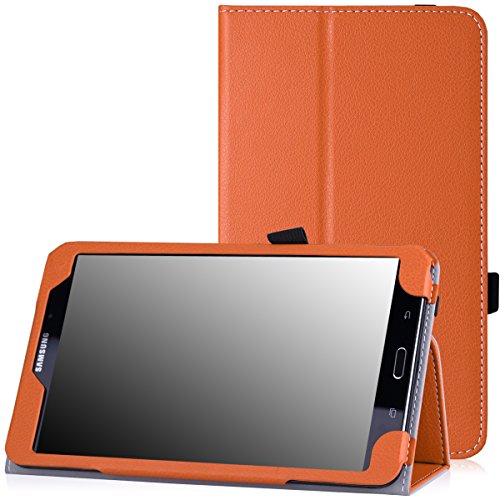 MoKo Samsung Galaxy Tab 4 8.0 Case - Slim Folding Cover Case for Samsung Galaxy Tab 4 8.0 Inch Tablet, ORANGE (With Smart Cover Auto Wake / Sleep. WILL NOT Fit Samsung Galaxy Tab 3 8.0)