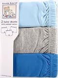 3-Pack Baby Shorts in Blue, Medium