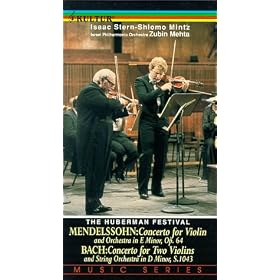 Mendelssohn Violin Concerto & Bach Concerto for Two Violins / Mintz, Stern [VHS]