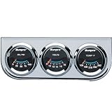 Sunpro CP7996 Triple Gauge Kit - Chrome