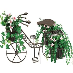 Red Carpet Studio  Bronze Bicycle Planter, Small
