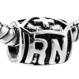 Pugster Sterling Silver Rn Nurse Beads Fits Pandora Charm Bracelet
