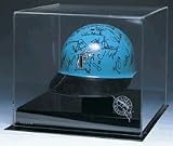 Batting Helmet Display Case with Engraved MLB Team Logo