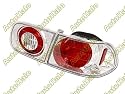 1992 - 1995 ( 1993 1994 ) / 92-95 ( 93 94 ) HONDA CIVIC EURO ALTEZZA TAIL LIGHTS - CHROME - 2 / 4DR - YD