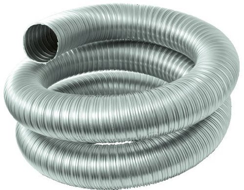 DuraVent 4FSFLEX-20 Stainless Steel AL29-4C 4 Inch Diameter FasNSeal Flex 20 Foot Length From the FasNSeal Series