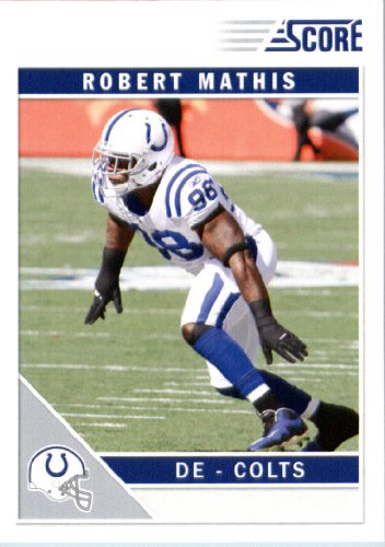 2011 Score Football Card # 131 Robert Mathis - Indianapolis Colts - NFL Trading Card In a Protective Screwdown Case!