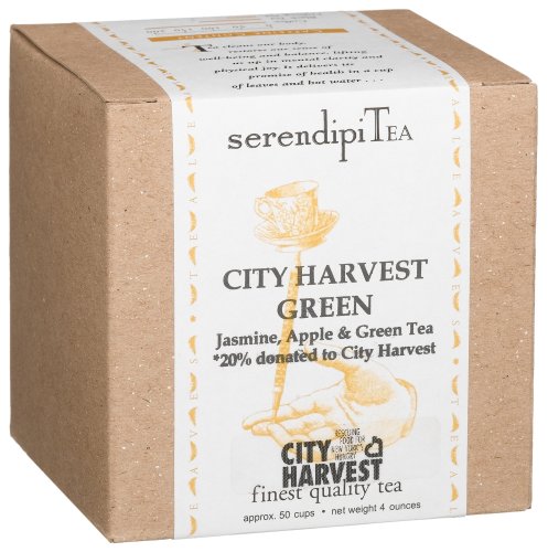 SerendipiTea City Harvest Green, Jasmine, Apple & Green Tea (20% Donated to City... by SerendipiTea