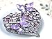 Alilang Womens Floral Silvery Tone Crystal Rhinestone Insect Butterfly Love Flower Heart Brooch Pin