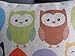 Decorbox Cotton Linen Square Throw Pillow Case Decorative Cushion Cover Pillowcase Cartoon Cute Owls and Trees 18 