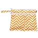 Damero 2Pack Waterproof Wet Bag, Reusable Wet Dry Bag Organizer for Travel, Beach, Diapers, Breast Pump Parts and Wet Swimsuits, Yellow Chevron+Blue Chevron