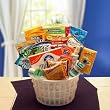 Away From Home Snacks and Essentials Care Package in Mini Laundry Gift Basket