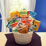 Away From Home Snacks and Essentials Care Pack in Mini Laundary Basket