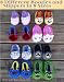 Eight Different Slippers and Booties in Eight Different Sizes Crochet Pattern