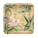 Banquet Plate Sq Asian Dragonfly - 96 Count