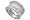 14K White Gold Hand-Crafted Matte-Finish Designer Ring, Enhanced with Pave Set Diamonds., 5