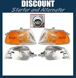 This Is A Brand New Aftermarket Pair Set Corner Parking Light Lamp Turn Signal Side Marker That Fits A 92 93 94 95 1992 1993 1994 1995 Honda Civic CX DX EX LX Si VX 1.5L Passenger Driver Side Right Left Hand RH LH Clear Amber Plastic Lens DOT SAE Approved OE Replacement 33300SR3A02 33350SR3A02 HO2531115 HO2530115
