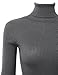 Doublju Womens Long Sleeve Turtleneck Ribbed Knit Sweater