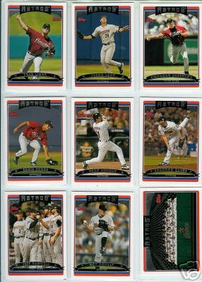 2006 Topps Series 2 HOUSTON ASTROS baseball cards team set