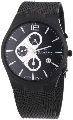 Skagen Men's 906XLTBB Titanium Titanium Chronograph Watch