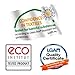 Pure Green Natural Latex Mattress Topper - Medium Firmness - 1 Inch - Queen Size (GOLS Certified Organic)