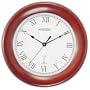 Atomix 00569 11 1/4" Atomic Clock (Mahagony Finish Hardwood Frame)
