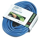 Coleman Cable 02569 12/3 100-Foot Hi-Visibility/Low-Temperature Outdoor Extension Cord