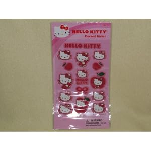 Hello Kitty Flocked Sticker