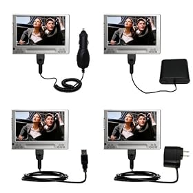 Road Warrior Kit for the Archos 705 WiFi includes a Car and Wall Charger AND USB cable AND... by Gomadic for the Archos 705 WiFi
