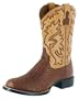 Ariat 2568 Men's Cobalt XR Pro Full-Quill Ostrich Antique Tabac/Beech 12 D