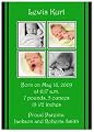 2 + 2 on Green & Black Birth Announcements - Set of 20