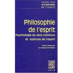 Philosophie de l'esprit : tome 1, Psychologie du sens commun et sciences de l'esprit