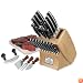 Chicago Cutlery Insignia2 18-Pc Block Set with Bonus Omaha Steaks, Mezzaluna and Cheese Knife Trio