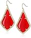 Kendra Scott Gold and Bright Red Alex Drop Earrings