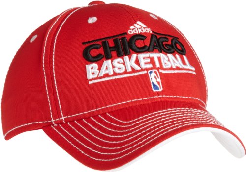 NBA Men's Chicago Bulls Authentic Practice Graphic Cap - Tt80Z, Small/Medium , Team Color , Red