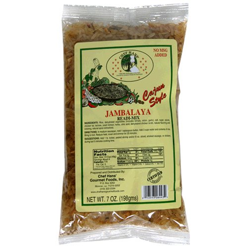 Chef Hans' Jambalaya Seasoning Mix, 7-Ounce Packs (Pack of 12)