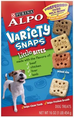 Alpo Variety Snaps Little Bites 16 Oz - Pack of Two