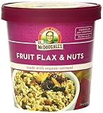 Dr. McDougall's Right Foods Fruit, Flax and Nuts Oatmeal Made with Organic Oats, 2.7 Ounce (Pack of 6)